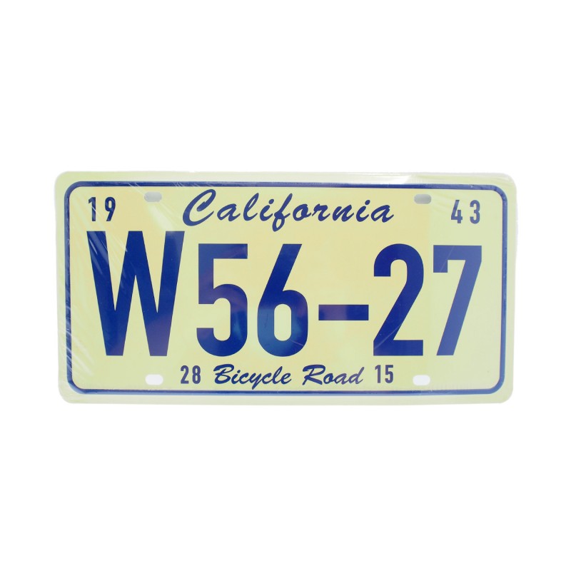 Steel Sign Number Plate California